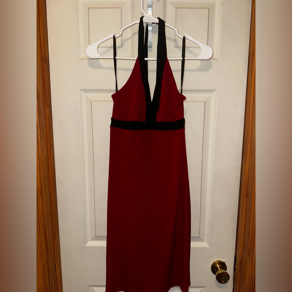 90’s Vintage Byer Too Red Halter Dress